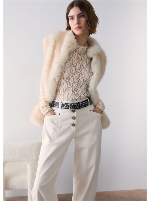 Top in pizzo stretch LIU JO | WF6143J3975/51216